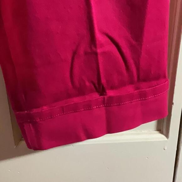 🍁Gloria Vanderbilt pink capris with belt, size 16 NWOT - Picture 8 of 10